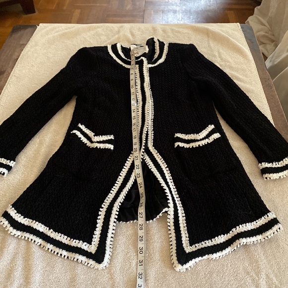 Maison Common from Neiman Marcus vintage knitted cardigan sweater w/ pockets - Picture 15 of 16